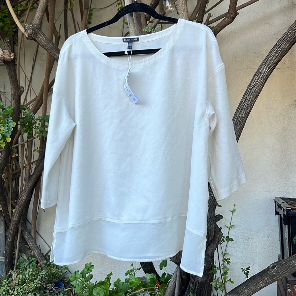 Eileen Fisher Silk Blouse Nwt